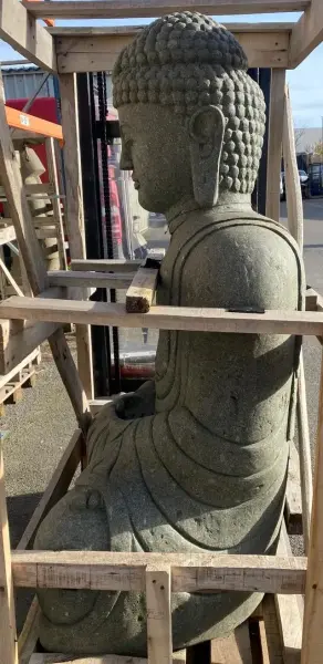 Product image 3 of the product “Sitting buddha, Japanese, 150 cm height, natural stone ”